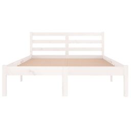 Berkfield Home Day Bed Solid Wood Pine 120x200 cm White - Size: Small Double - thumbnail 4