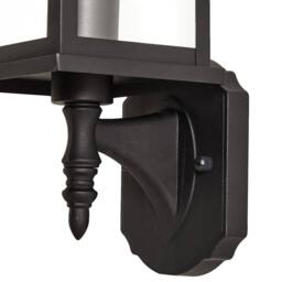 Wyld and Coco Outdoor Wall Light - Matte Black Iron and Glass Sconce - thumbnail 6