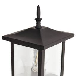 Wyld and Coco Outdoor Wall Light - Matte Black Iron and Glass Sconce - thumbnail 5