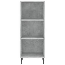 Berkfield Home Highboard Concrete Grey 34.5x34x180 cm Engineered Wood - thumbnail 6