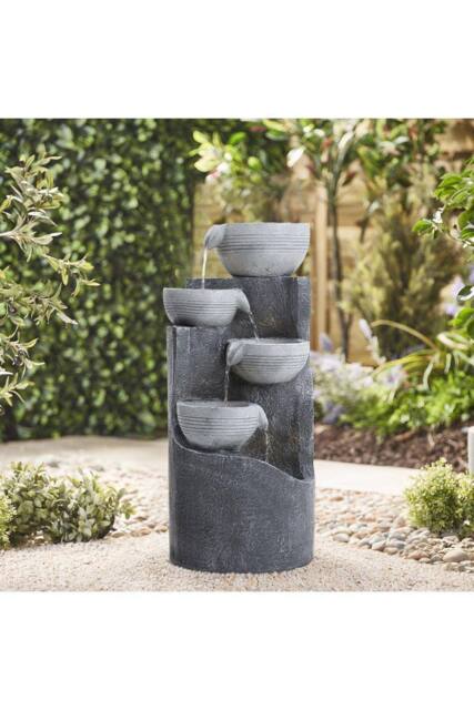 H&O Direct Creative Water Feature Outdoor Garden Fountain Decor in Natural - image 1