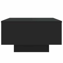 Berkfield Home Modern Coffee Table with LED Lights Black 55x55x31 cm - Size: 55 x 55 x 31 cm - thumbnail 8