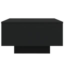 Berkfield Home Modern Coffee Table with LED Lights Black 55x55x31 cm - Size: 55 x 55 x 31 cm - thumbnail 7