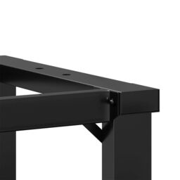 Berkfield Home Coffee Table Legs O-Frame 70x30x43 cm Steel in Black - Size: 70 x 30 x 43 cm - thumbnail 7