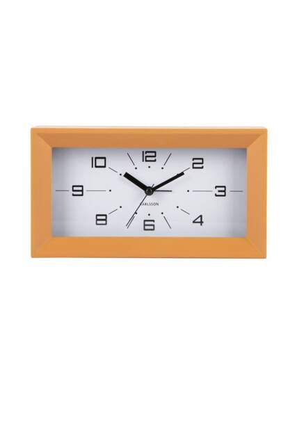 PRESENT TIME Karlsson Alarm Clock Lujo Rectangle - Ochre Yellow - image 1