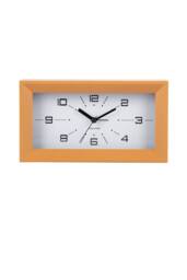 PRESENT TIME Karlsson Alarm Clock Lujo Rectangle - Ochre Yellow