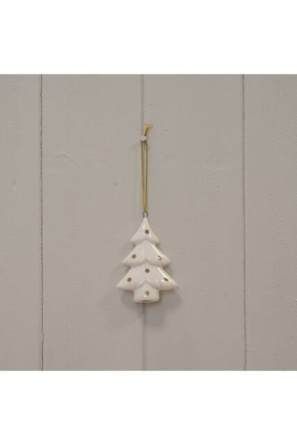 KDMD White Handcrafted Glazed Ceramic Hanging Tree - image 1