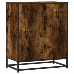 Berkfield Home Sideboard Smoked Oak 62x35x76 cm Engineered Wood in Brown - Size: 62 x 35 x 76 cm - thumbnail 6