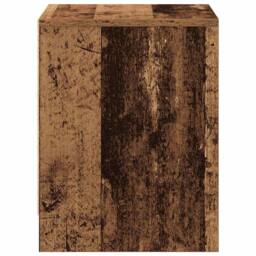 Berkfield Home Traditional Bedside Cabinet Old Wood 45x34x44.5 cm Engineered Wood in Brown - thumbnail 7