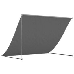 Berkfield Home Retractable Awning Anthracite 250x150 cm Fabric & Steel in Black - thumbnail 5