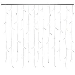 Berkfield Home LED Curtain Icicle Lights 10m 400 LED Blue 8 Function - thumbnail 3