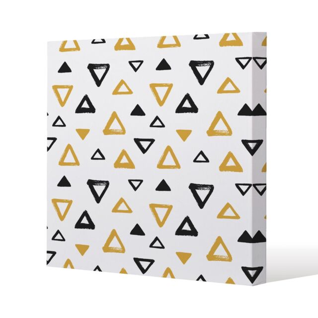 Benjamin Tate Design Egyptian pyramids (Canvas Print) / 46 x 46 x 4cm in Natural - Size: 46 x 46 x 4 cm - image 1