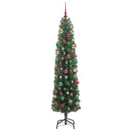 Berkfield Home Artificial Christmas Tree with 300 LEDs with Stand Green 210 cm - thumbnail 6