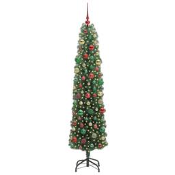 Berkfield Home Artificial Christmas Tree with 300 LEDs with Stand Green 210 cm - thumbnail 3