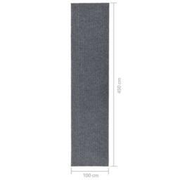 Berkfield Home Modern Dirt Trapper Carpet Runner 100x450 cm Grey - Size: 100 cm diameter - thumbnail 7