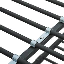 Berkfield Home Bunk Bed Frame Black Metal 140x200 cm/90x200 cm - thumbnail 6