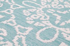 Rugstyle Summer Breeze Outdoor Rug in Aqua - Size: 100 cm x 150 cm - thumbnail 3