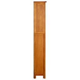 Berkfield Home Beautiful 5-Tier Bookcase 45x22x140 cm Solid Oak Wood in Brown - Size: 45 x 22 x 140 cm - thumbnail 1