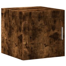 Berkfield Home Wall Cabinet Smoked Oak 40x42.5x40 cm Engineered Wood in Brown - thumbnail 2
