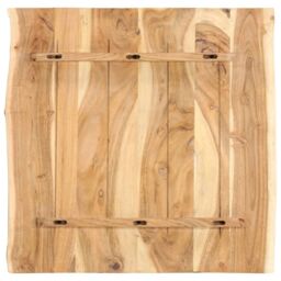 Berkfield Home Table Top Solid Acacia Wood 58x(50-60)x2.5 cm in Brown - thumbnail 2