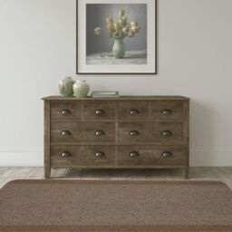 THE RUGS Washable Designer Rugs & Mats Bordered Design in Brown - 110Br - Size: 57 cm x 90 cm - thumbnail 4