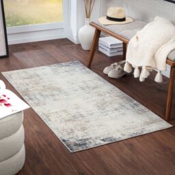 Livabliss Roma-Abstract Gray Blue Brown Modern Marble Living Dining Bedroom Rug - Size: 200 cm x 200 cm - thumbnail 8