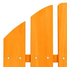 Berkfield Home Garden Adirondack Chair with Ottoman Solid Fir Wood Orange - thumbnail 6