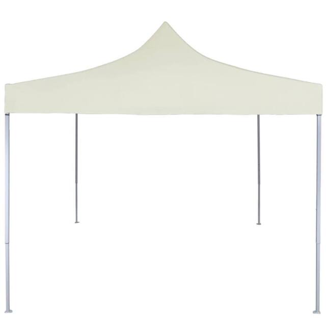 Berkfield Home Professional Folding Party Tent 2x2 m Steel Cream in Beige - image 1
