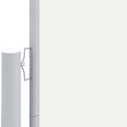 Berkfield Home Retractable Side Awning Cream 200x1000 cm - thumbnail 1