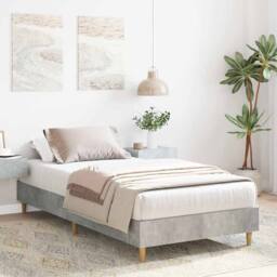 Berkfield Home Bed Frame with LED Frame Concrete Grey 180x200 cm Super King - Size: Small Single - thumbnail 3