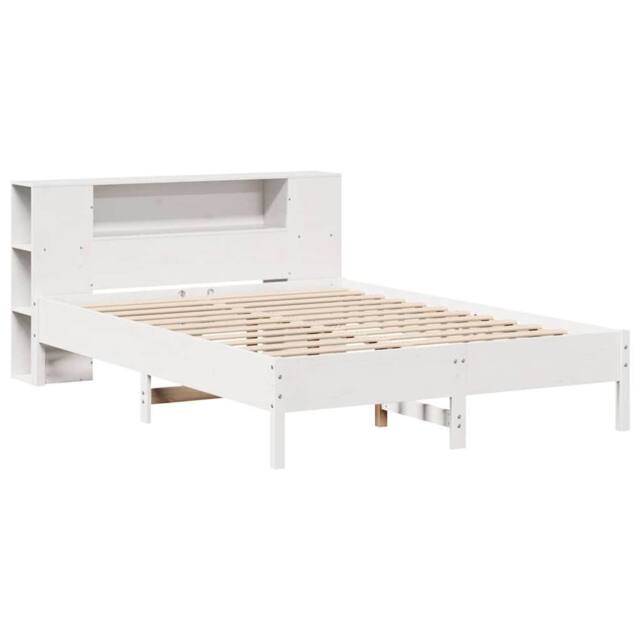 Berkfield Home Decorative Bookcase Bed without Mattress White 160x200 cm Solid W - image 1