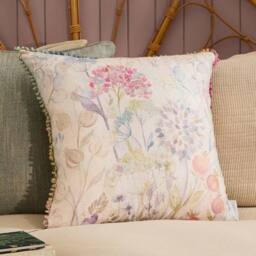 Voyage Maison Country Hedgerow Printed Square Cushion - Size: 50 cm x 50 cm - thumbnail 1