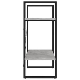Berkfield Home 2-Tier Book Cabinet Concrete Grey 60x30x70 cm Engineered Wood - Size: 60 x 30 x 70 cm - thumbnail 6
