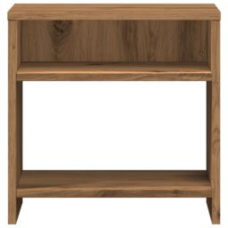 Berkfield Home Bedside Cabinet¬†Aritisian Oak 40x30x40 cm Engineered Wood in Brown - Size: 40 x 30 x 40 cm - thumbnail 5