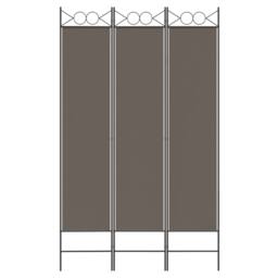 Berkfield Home 3-Panel Room Divider Anthracite 120x220 cm Fabric in Black - thumbnail 3