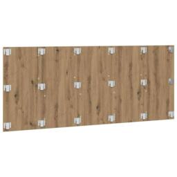Berkfield Home Stylish Bed Headboard Artisan Oak 200x1.5x80 cm Engineered Wood in Brown - thumbnail 4