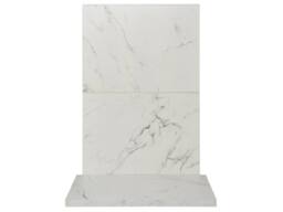 Acantha Fires & Fireplaces Acantha x2 Tile & Hearth Set in White Marble Effect - thumbnail 6