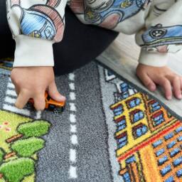 Bravich LTD Children's Big City Mat Town Car Roads Rug - Size: 100 cm x 190 cm - thumbnail 4