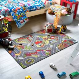 Bravich LTD Children's Big City Mat Town Car Roads Rug - Size: 100 cm x 190 cm - thumbnail 6