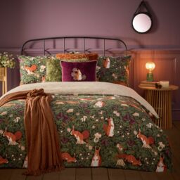 Furn Pineberry Forest Woodland Duvet Set - Size: Super King