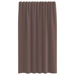 Berkfield Home Voile Curtains with Tab Top 2 pcs Brown - thumbnail 4