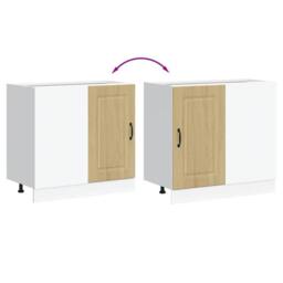 Berkfield Home Kitchen Base Cabinet Kalmar Sonoma Oak Engineered Wood in Light Oak - thumbnail 8