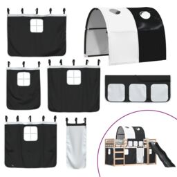 Berkfield Home Bunk Bed without Mattress with Slide White & Black 90x190 cm Single - thumbnail 5