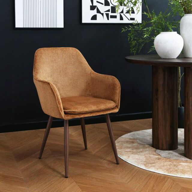 Home Garden Direct Muse - Accent Chair in Woven Yarn Fabric Upholstery in Orange - image 1