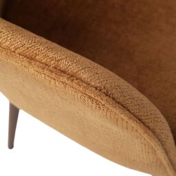 Home Garden Direct Muse - Accent Chair in Woven Yarn Fabric Upholstery in Orange - thumbnail 6