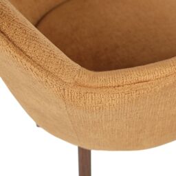 Home Garden Direct Muse - Accent Chair in Woven Yarn Fabric Upholstery in Orange - thumbnail 7