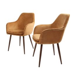 Home Garden Direct Muse - Accent Chair in Woven Yarn Fabric Upholstery in Orange - thumbnail 8