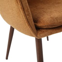 Home Garden Direct Muse - Accent Chair in Woven Yarn Fabric Upholstery in Orange - thumbnail 5