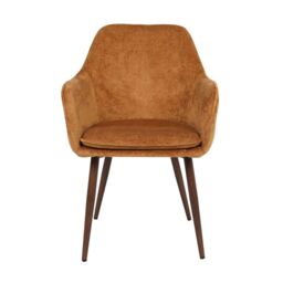 Home Garden Direct Muse - Accent Chair in Woven Yarn Fabric Upholstery in Orange - thumbnail 3