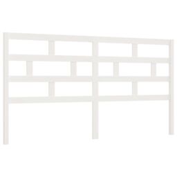 Berkfield Home Bed Headboard White 186x4x100 cm Solid Wood Pine - Size: 186 x 4 x 100 cm - thumbnail 2